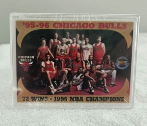 1996 UPPER DECK JORDAN CHICAGO BULLS NBA CHAMPS LIMITED EDITION PORCELAIN CARD - Picture 1 of 3