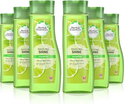 Herbal Essences Dazzling Shine Shampoo for all hair type, 400 ml - Pack of 6