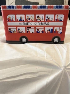 M & S Food Scottish Shortbread Keks Aufbewahrung leere Metalldose 10" x 6" x 3,5" - Bild 1 von 6