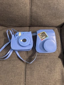 FujiFilm Instax Mini 9 Instant Camera Instax Lens 60mm Blue with Case - TESTED - Picture 1 of 5