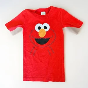 Pigiama camicia corto John Hanna Andersson taglia 5 rosso sesame street elmo - Foto 1 di 4