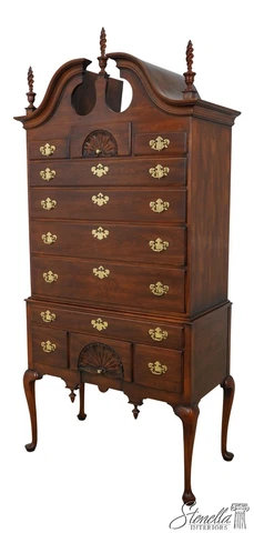60253EC: STATTON Oxford Antique Cherry New England Highboy Cover