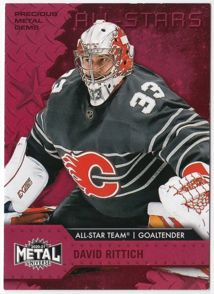 2020-21 Skybox Metal Universe Precious Metal Gems Red DAVID RITTICH 194 /100 PMG - Image 1 of 1