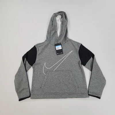 Nike Suéter Niñas Gris Medio Pullover Térmico Polar Gráfico Informal Jóvenes Niños Foto 1 de 4