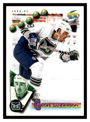 1994 Score  #144 Geoff Sanderson - Hartford Whalers - Image 1 of 2
