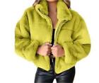 Women Jacket Faux Fur Warm Long Sleeve Womens Outwear Puffer Warm Coat Winter