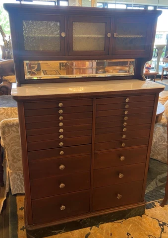American Cabinet Company Dental Cabinet on a Marble Base Cover