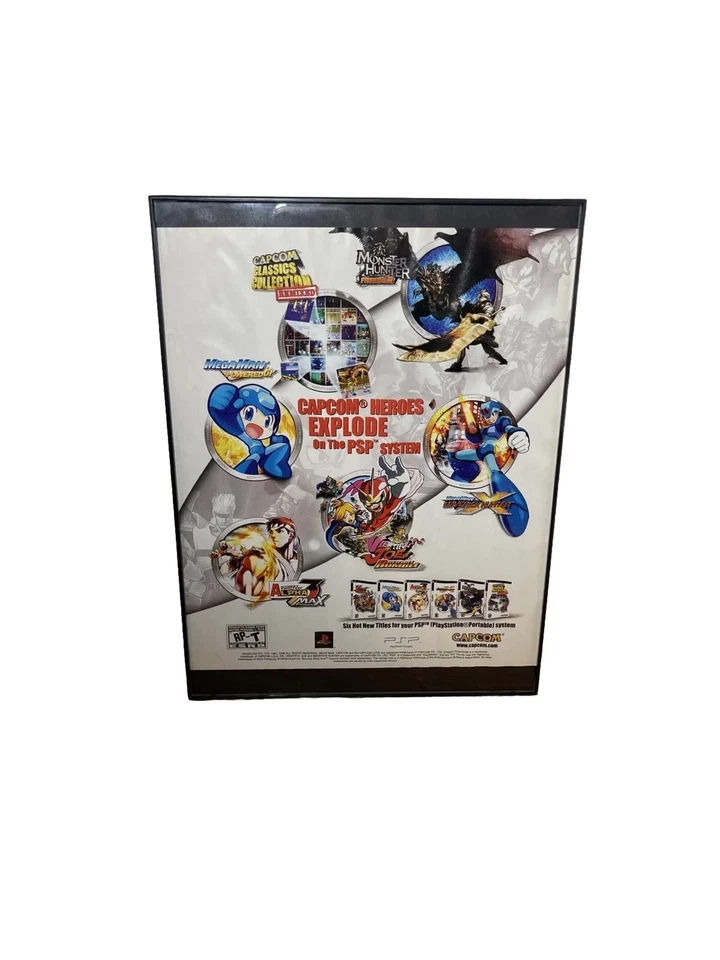 2006 Mega Man Monster Hunter Alpha Max Capcom Heroes Video Games PRINT AD PSP - Image 1 of 4