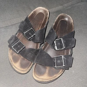 Birkenstock Arizona Big Buckle Women's Slippers - US 7.5 Black Oiled #13 - Picture 1 of 7