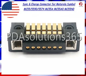 Sync & Charge Connector for Motorola Symbol MC55/5590/5574 MC55A MC55A0 MC55N0 - Picture 1 of 9