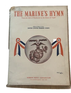 "The Marine's Hymn" Vintage Noten 1928 - Bild 1 von 2