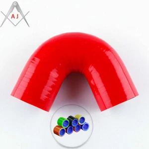 Red 135 degree ID 1.5" 38mm Elbow Silicone Coupler Hose Tubro Intercooler Pipes - Bild 1 von 6