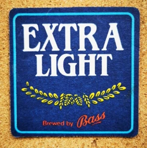 Beer Bar Mat Breweriana Coaster - BASS EXTRA LIGHT - Picture 1 of 1