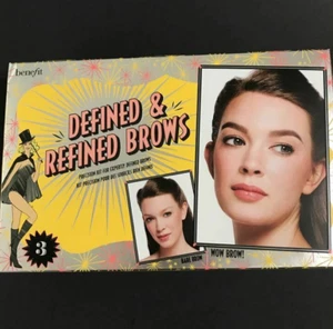 Benefit Cosmetics Defined and Refined Brows Kit NIB Shade 3 - Picture 1 of 3