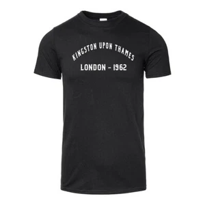 Men's T-Shirt Kingston Upon Thames London Place Year Of Choice Birthday Gift - Picture 1 of 2