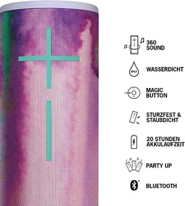 Logitech Ultimate Ears MEGABOOM 3 Tragberer Bluetooth-Lautsprecher, 360° Sound - Bild 1 von 9