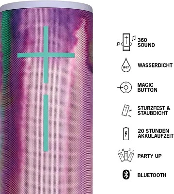Logitech Ultimate Ears MEGABOOM 3 Tragberer Bluetooth-Lautsprecher, 360° Sound - Bild 1 von 4