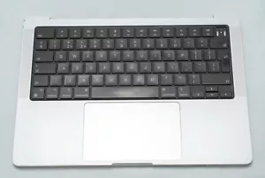 Apple MacBook Pro 13 M3 A2918 Palmrest Keyboard Battery Health 96% Silver GradeB - Picture 1 of 8