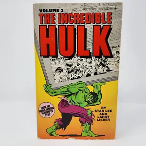 Vtg 1981 1st Ed Incredible Hulk 2 Ace Tempo Paperback Book Stan Lee Larry Lieber - Picture 1 of 14