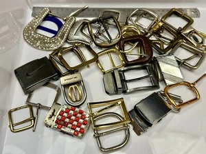 Almost 4 Lbs Lot Grab Bag Resale Gifts! All Types Vintage & Modern Belt Buckles - Picture 1 of 22