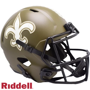 Casco replica NFL New Orleans Saints Salute To Service Speed Style full size - Foto 1 di 1
