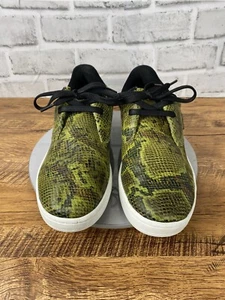 Mens Sneakers Gourmet Cinque 2 LXL – Olive Snake – White Size 9 - Picture 1 of 11