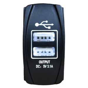 Cargador de coche USB doble de 2 puertos impermeable para coche/ATV/Barco para iPhone iPad iPod LE - Imagen 1 de 5