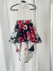 Girls Dress Size 7, Red, White & Black Wedding, Easter Dress, Holiday - Picture 1 of 5