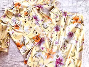 2 piezas NAPA VALLEY Mujeres PEQUEÑO Pequeño Amarillo Floral Vestido Falda Traje Primavera Colorfu - Imagen 1 de 24