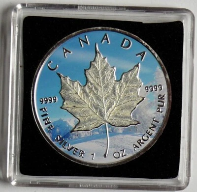 Kanada 5 Dollars 2013 Maple Leaf, Four Seasons Edition - Winter, 1 Oz Silber - Bild 1 von 2