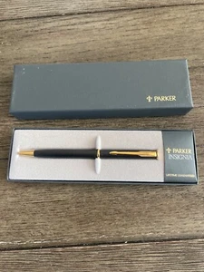PARKER Insignia Matt Black Finish Medium Ballpoint Pen - Picture 1 of 4