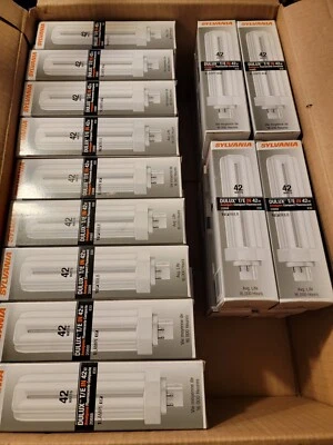 Sylvania 20888 Compact Fluorescent 4-Pin  3000K, 42-watt. GX24Q-4 (Box of 39) - Image 1 of 4