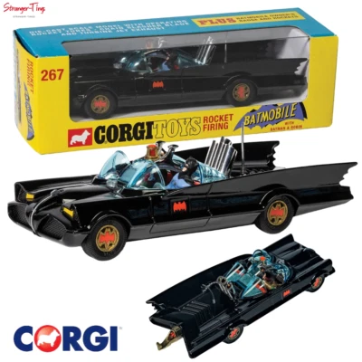 CORGI BATMOBILE WITH BATMAN AND ROBIN RT26701 - 1/46 Scale - Image 1 of 4