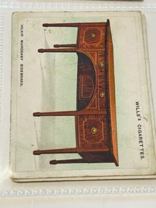 Wills HO Carta Tabacco WD Vecchio Furniture Venditore Campione 1923 Credenza Intarsiata mcm - Foto 1 di 3