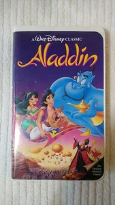VTG Aladdin (VHS, 1993) Black Diamond Disney Animated Classic, VGC! - Picture 1 of 9