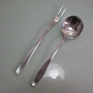 Cream spoon + meat fork WMF model Hamburg silver plated - Picture 1 of 3