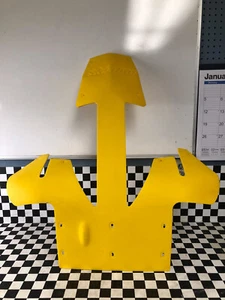 Ski-Doo Rev-XP OEM Yellow Plaque Racing Skid Plate MXZ TNT Renegade 500ss EMP - Picture 1 of 8