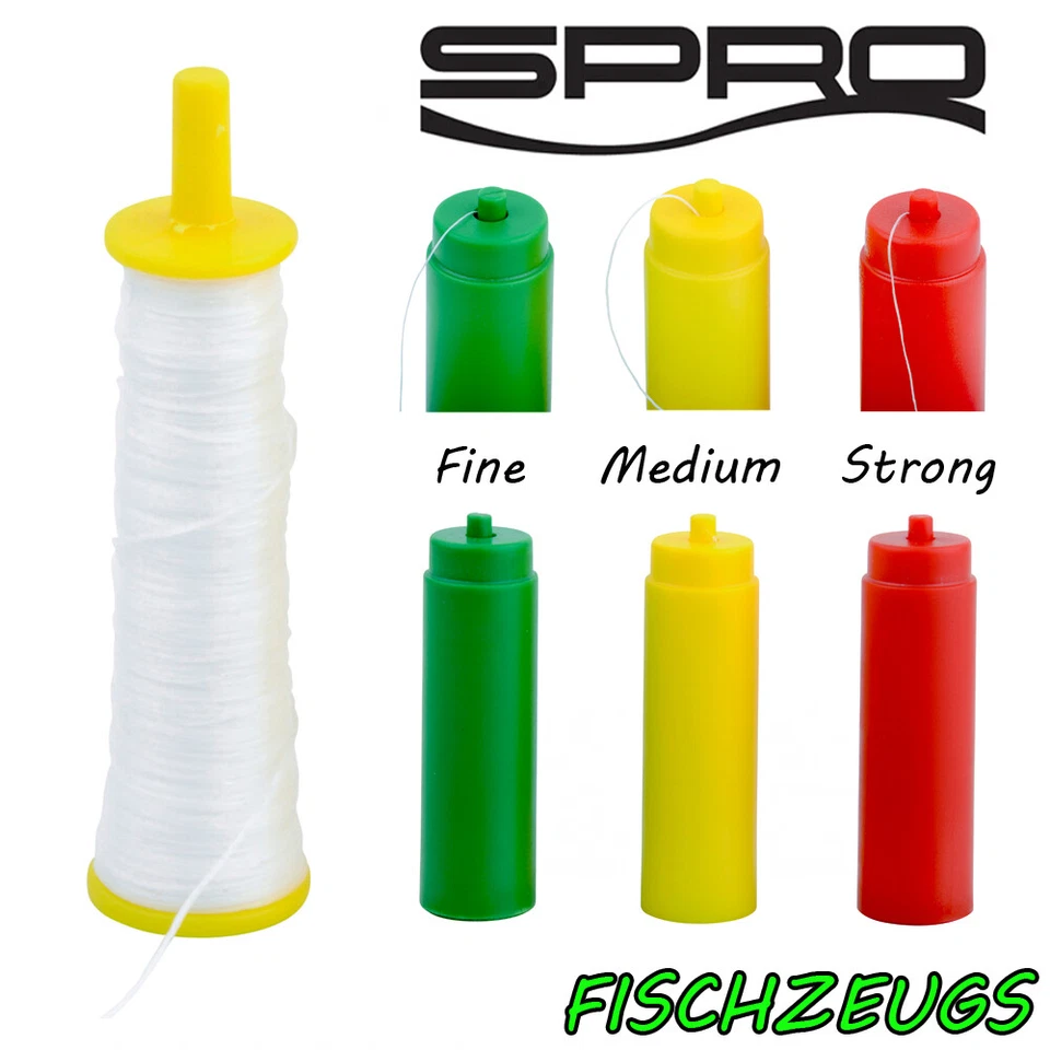 Spro Salt Bait Elastic Köderschnur Köderband 3 Größe Baitband Köderfisch 2 Stück - Bild 1 von 1