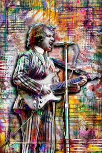 Van Morrison Poster, Van Morrison Hommage Pop Art Kunst kostenloser Versand USA - Bild 1 von 8