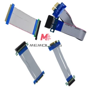 Cavo Prolunga Nastro Scheda Riser Professionale PCI-E 1X 4X 8X 16X - Foto 1 di 24