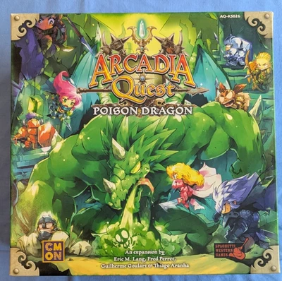 CMON: Arcadia Quest: Poison Dragon Expansión Kickstarter Exclusivo Nunca Jugado Foto 1 de 4