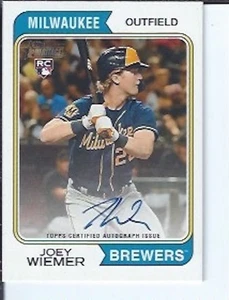 Joey Wiemer 2023 Topps Heritage High Numbers Autograph - Picture 1 of 1