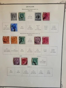 Lots Stamps CEYLON ON PAGES COLLECTION  - Picture 1 of 2