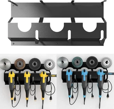 Winkelschleifer Halter 3fach Halterung für Wandhalterung Trennschleifer Werkzeug - Bild 1 von 4