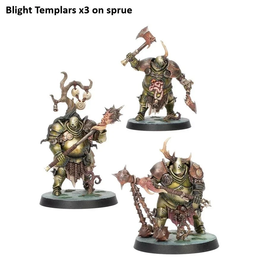 Blight Templars x3 Warhammer Quest Dark Water Nuevo en Sprue - Pedido anticipado Foto 1 de 1