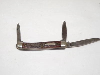 Ulster USA vintage Small 3 Blade Stockman pocket knife - Image 1 of 4