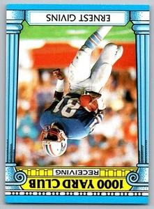 1987 Topps 1000 Yard Club Ernest Givins Houston Oilers #20 - Picture 1 of 2