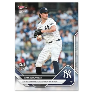 Cam Schlittler - 2025 MLB Topps NOW - Card 407 CALL-UP - 1st WIN DEBUT - Picture 1 of 2