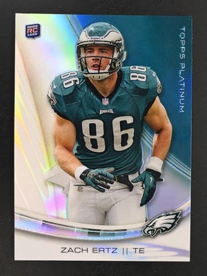 Topps Platinum #142 2013 Zach Ertz radiocontrol Philadelphia Eagles Foto 1 de 2