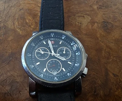 ✅ Reloj Michele Negro Plata Sport Sail Acero Inoxidable MW01C00D9002 ✅ Foto 1 de 4